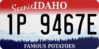 ID license plate 1P9467E