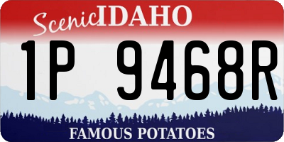ID license plate 1P9468R