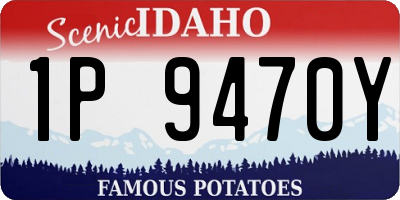 ID license plate 1P9470Y
