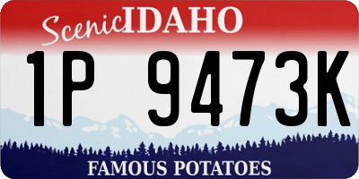 ID license plate 1P9473K