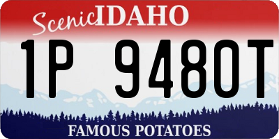 ID license plate 1P9480T