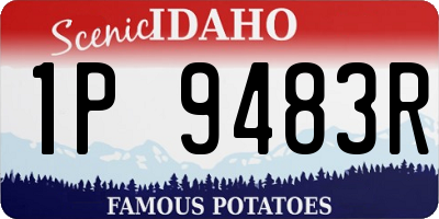 ID license plate 1P9483R