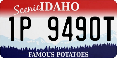 ID license plate 1P9490T
