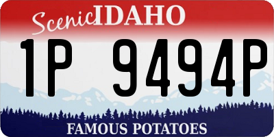ID license plate 1P9494P