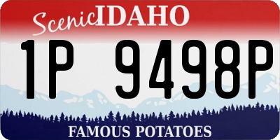 ID license plate 1P9498P