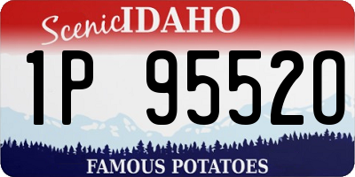 ID license plate 1P9552O