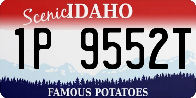ID license plate 1P9552T
