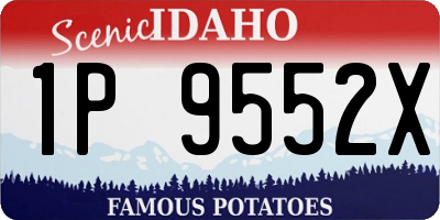ID license plate 1P9552X