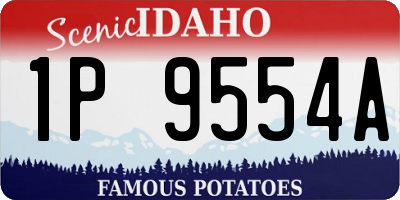 ID license plate 1P9554A