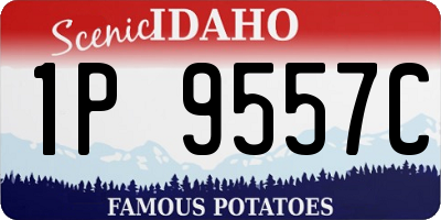 ID license plate 1P9557C