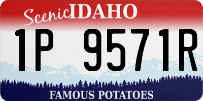 ID license plate 1P9571R
