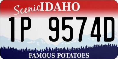 ID license plate 1P9574D