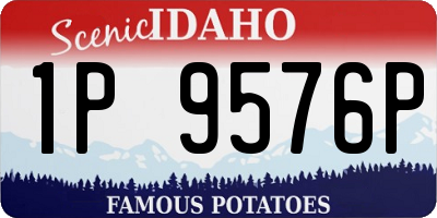 ID license plate 1P9576P