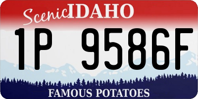 ID license plate 1P9586F