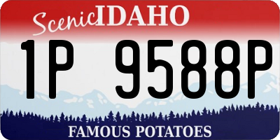 ID license plate 1P9588P