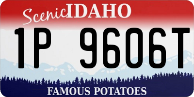 ID license plate 1P9606T