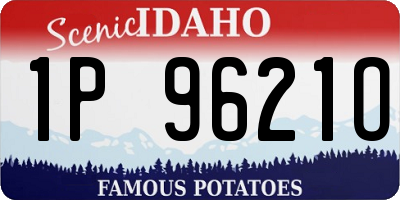ID license plate 1P9621O