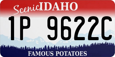 ID license plate 1P9622C