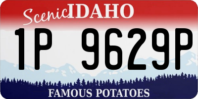 ID license plate 1P9629P