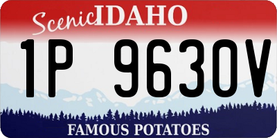 ID license plate 1P9630V