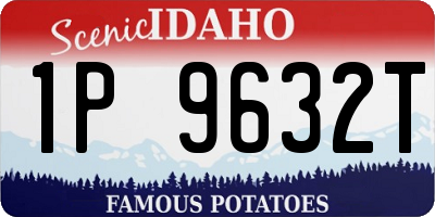 ID license plate 1P9632T