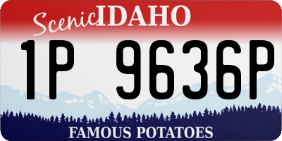 ID license plate 1P9636P