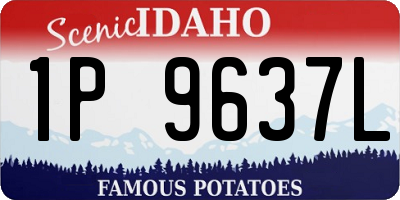 ID license plate 1P9637L
