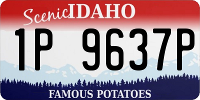 ID license plate 1P9637P