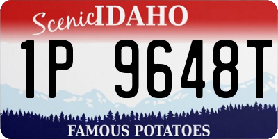 ID license plate 1P9648T