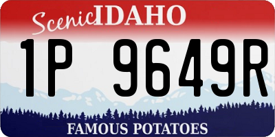 ID license plate 1P9649R
