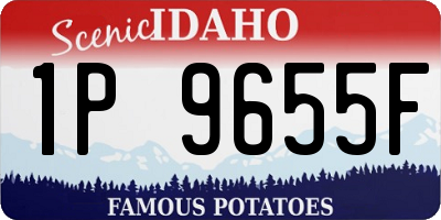 ID license plate 1P9655F