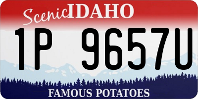ID license plate 1P9657U