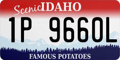 ID license plate 1P9660L