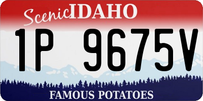 ID license plate 1P9675V