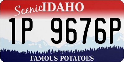 ID license plate 1P9676P