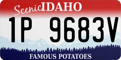 ID license plate 1P9683V