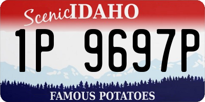 ID license plate 1P9697P
