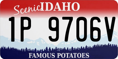 ID license plate 1P9706V