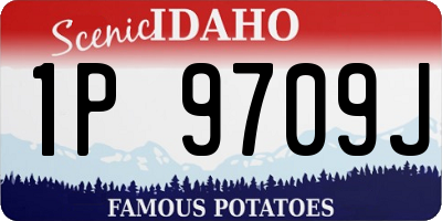 ID license plate 1P9709J
