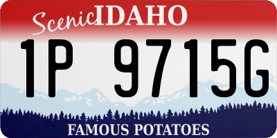 ID license plate 1P9715G