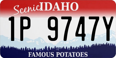 ID license plate 1P9747Y