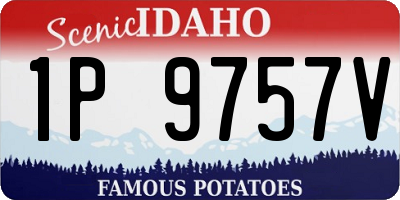 ID license plate 1P9757V