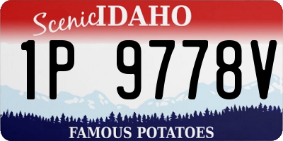 ID license plate 1P9778V