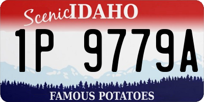 ID license plate 1P9779A