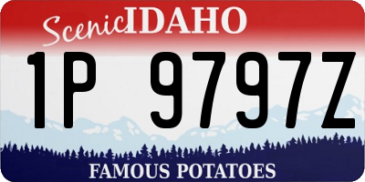 ID license plate 1P9797Z