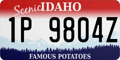 ID license plate 1P9804Z
