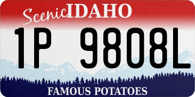 ID license plate 1P9808L