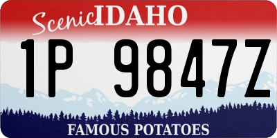 ID license plate 1P9847Z