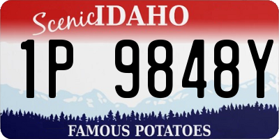 ID license plate 1P9848Y