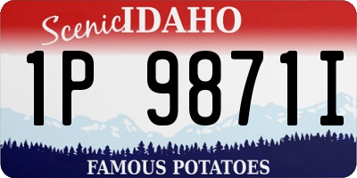 ID license plate 1P9871I